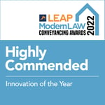 Modern Law Conveyancing Awards 2022 - Highly Commended - Innovation of the Year