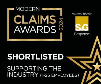 Modern Claims Awards 2024 - Shortlisted for Supporting the Industry Award (1-25 Employees)