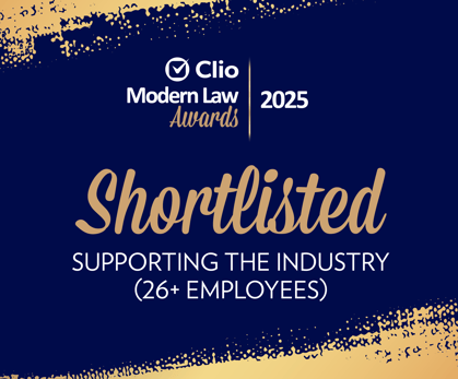 Modern Law Awards - Shortlisted - Supporting the industry - (26+ Employees)