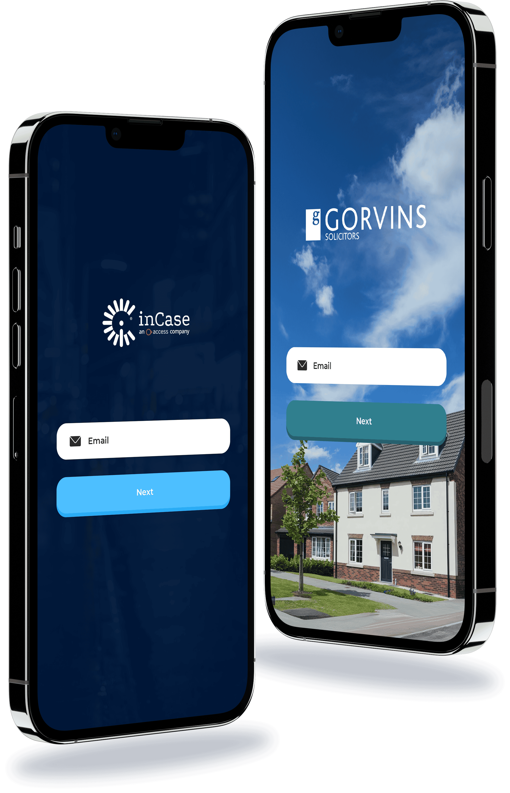 inCase and Gorvings App on iPhone